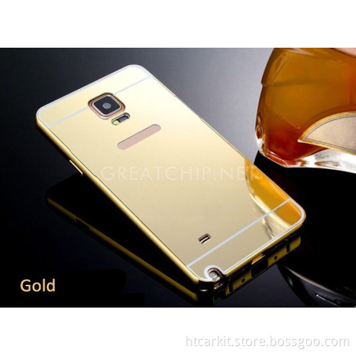 2016 ultra thin mirror cell phone cover case for samsung galaxy s5 metal bumper back cover case